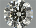 Natural Diamond 0.50 Carats, Round with Very Good Cut, J Color, SI1 Clarity and Certified by IGI