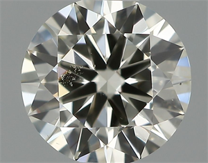 Picture of Natural Diamond 0.50 Carats, Round with Very Good Cut, J Color, SI1 Clarity and Certified by IGI