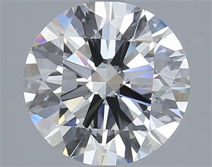 Picture of Natural Diamond 2.04 Carats, Round with Excellent Cut, H Color, VS2 Clarity and Certified by GIA