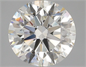 Natural Diamond 2.01 Carats, Round with Excellent Cut, H Color, VS1 Clarity and Certified by GIA