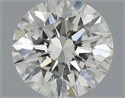 Natural Diamond 0.42 Carats, Round with Excellent Cut, K Color, VVS2 Clarity and Certified by IGI