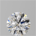 Natural Diamond 3.25 Carats, Round with Excellent Cut, G Color, SI2 Clarity and Certified by GIA