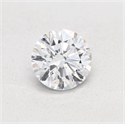 Natural Diamond 2.01 Carats, Round with Excellent Cut, D Color, SI2 Clarity and Certified by GIA