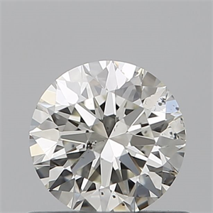 Picture of Natural Diamond 0.60 Carats, Round with Very Good Cut, K Color, SI2 Clarity and Certified by GIA