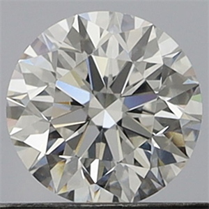 Picture of Natural Diamond 0.40 Carats, Round with Excellent Cut, E Color, VS2 Clarity and Certified by GIA