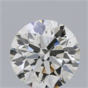 Natural Diamond 0.54 Carats, Round with Excellent Cut, H Color, VS2 Clarity and Certified by IGI