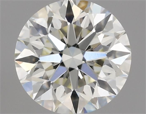 Picture of Natural Diamond 0.46 Carats, Round with Excellent Cut, J Color, VVS2 Clarity and Certified by IGI