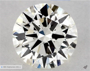 Picture of Natural Diamond 0.40 Carats, Round with Excellent Cut, J Color, SI1 Clarity and Certified by GIA