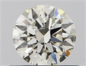 Natural Diamond 0.52 Carats, Round with Excellent Cut, I Color, VS2 Clarity and Certified by IGI