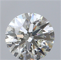 Natural Diamond 0.40 Carats, Round with Excellent Cut, J Color, VVS2 Clarity and Certified by GIA