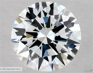 Picture of Natural Diamond 0.42 Carats, Round with Excellent Cut, F Color, VS1 Clarity and Certified by GIA