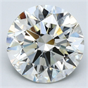 Natural Diamond 2.70 Carats, Round with Excellent Cut, J Color, VS2 Clarity and Certified by GIA