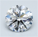 Natural Diamond 1.63 Carats, Round with Excellent Cut, D Color, IF Clarity and Certified by GIA