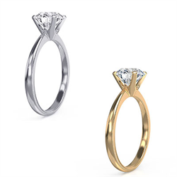 Picture of Solitaire engagement ring setting for rounds