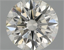 Natural Diamond 0.52 Carats, Round with Excellent Cut, I Color, VS2 Clarity and Certified by IGI