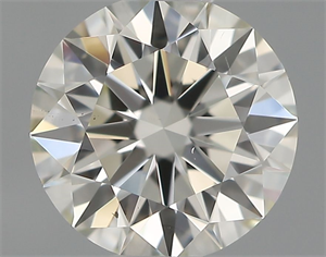 Picture of Natural Diamond 0.52 Carats, Round with Excellent Cut, I Color, VS2 Clarity and Certified by IGI