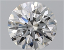 Natural Diamond 2.50 Carats, Round with Excellent Cut, F Color, VS1 Clarity and Certified by GIA