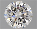 Natural Diamond 2.09 Carats, Round with Excellent Cut, I Color, VVS2 Clarity and Certified by GIA