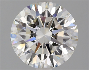 Picture of Natural Diamond 2.09 Carats, Round with Excellent Cut, I Color, VVS2 Clarity and Certified by GIA