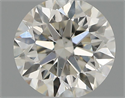 Natural Diamond 0.45 Carats, Round with Excellent Cut, I Color, VS2 Clarity and Certified by IGI