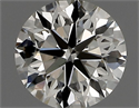 Natural Diamond 0.41 Carats, Round with Very Good Cut, H Color, VVS2 Clarity and Certified by IGI