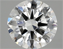 Natural Diamond 1.90 Carats, Round with Excellent Cut, F Color, VVS1 Clarity and Certified by GIA