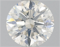 Natural Diamond 0.50 Carats, Round with Excellent Cut, J Color, SI2 Clarity and Certified by GIA