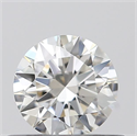 Natural Diamond 0.41 Carats, Round with Excellent Cut, H Color, VS1 Clarity and Certified by GIA