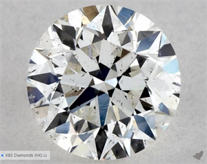 Picture of Natural Diamond 0.40 Carats, Round with Very Good Cut, H Color, SI1 Clarity and Certified by GIA