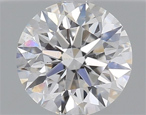 Picture of Natural Diamond 0.40 Carats, Round with Excellent Cut, D Color, SI1 Clarity and Certified by GIA