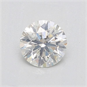 Natural Diamond 0.59 Carats, Round with Excellent Cut, H Color, SI2 Clarity and Certified by IGI