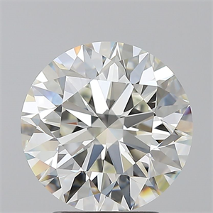 Picture of Natural Diamond 3.04 Carats, Round with Excellent Cut, J Color, VS1 Clarity and Certified by GIA