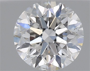 Picture of Natural Diamond 0.40 Carats, Round with Very Good Cut, E Color, SI1 Clarity and Certified by GIA