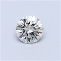 Natural Diamond 0.42 Carats, Round with Very Good Cut, G Color, VVS1 Clarity and Certified by GIA