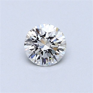 Picture of Natural Diamond 0.42 Carats, Round with Very Good Cut, G Color, VVS1 Clarity and Certified by GIA