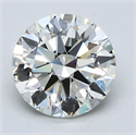 Natural Diamond 2.01 Carats, Round with Excellent Cut, J Color, VS2 Clarity and Certified by GIA