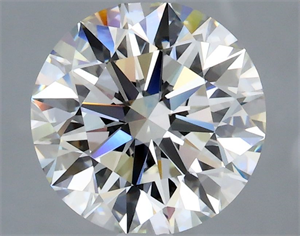 Picture of Natural Diamond 2.01 Carats, Round with Excellent Cut, I Color, VS2 Clarity and Certified by GIA