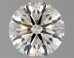 Picture of Natural Diamond 2.05 Carats, Round with Excellent Cut, K Color, SI1 Clarity and Certified by GIA