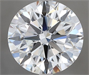 Natural Diamond 2.30 Carats, Round with Excellent Cut, G Color, VVS2 Clarity and Certified by GIA