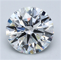 Natural Diamond 3.01 Carats, Round with Excellent Cut, F Color, VS2 Clarity and Certified by GIA