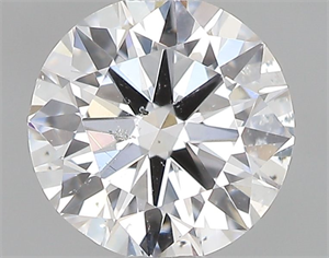 Picture of Natural Diamond 0.50 Carats, Round with Very Good Cut, D Color, SI2 Clarity and Certified by GIA