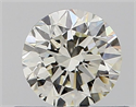 Natural Diamond 0.50 Carats, Round with Very Good Cut, K Color, VS2 Clarity and Certified by GIA