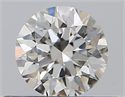 Natural Diamond 0.40 Carats, Round with Very Good Cut, I Color, VVS2 Clarity and Certified by GIA