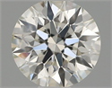 Natural Diamond 0.50 Carats, Round with Excellent Cut, H Color, SI1 Clarity and Certified by IGI