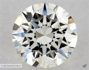 Picture of Natural Diamond 0.40 Carats, Round with Excellent Cut, K Color, VVS1 Clarity and Certified by GIA