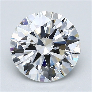 Picture of Natural Diamond 2.01 Carats, Round with Excellent Cut, F Color, VVS2 Clarity and Certified by GIA