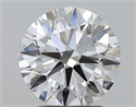 Natural Diamond 2.12 Carats, Round with Excellent Cut, E Color, VS1 Clarity and Certified by GIA