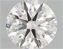 Natural Diamond 0.53 Carats, Round with Excellent Cut, J Color, VS2 Clarity and Certified by GIA