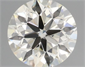 Natural Diamond 0.45 Carats, Round with Excellent Cut, K Color, VVS2 Clarity and Certified by GIA