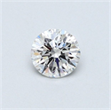 Natural Diamond 0.41 Carats, Round with Very Good Cut, E Color, VVS2 Clarity and Certified by GIA